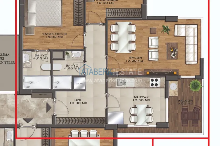 Купить дешево Первичная недвижимость в новом современном комплексе в Авсалларе, Алания 1 