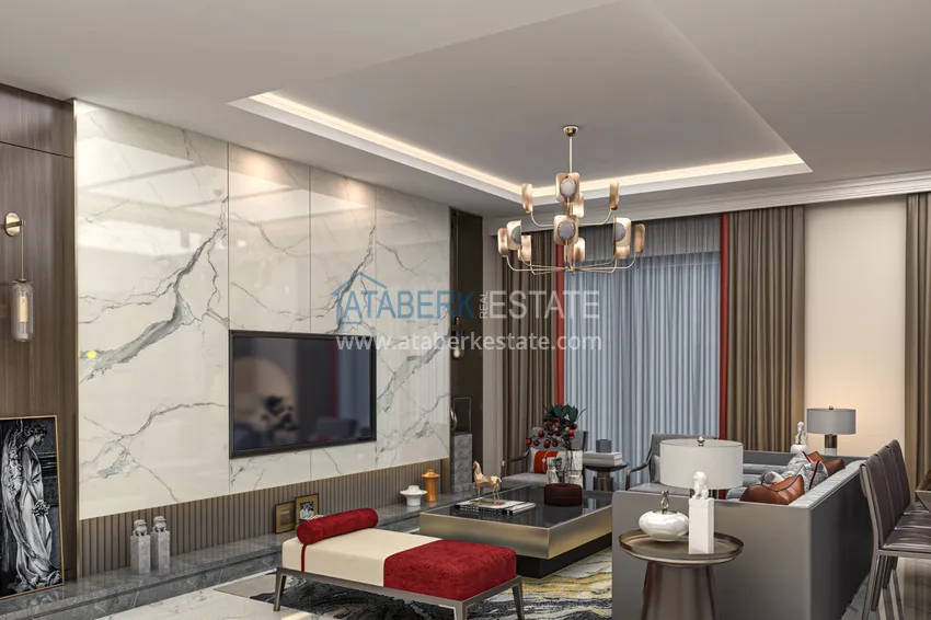 Приобрести Новый проект жилого комплекса в Алании район Авсаллар 7 