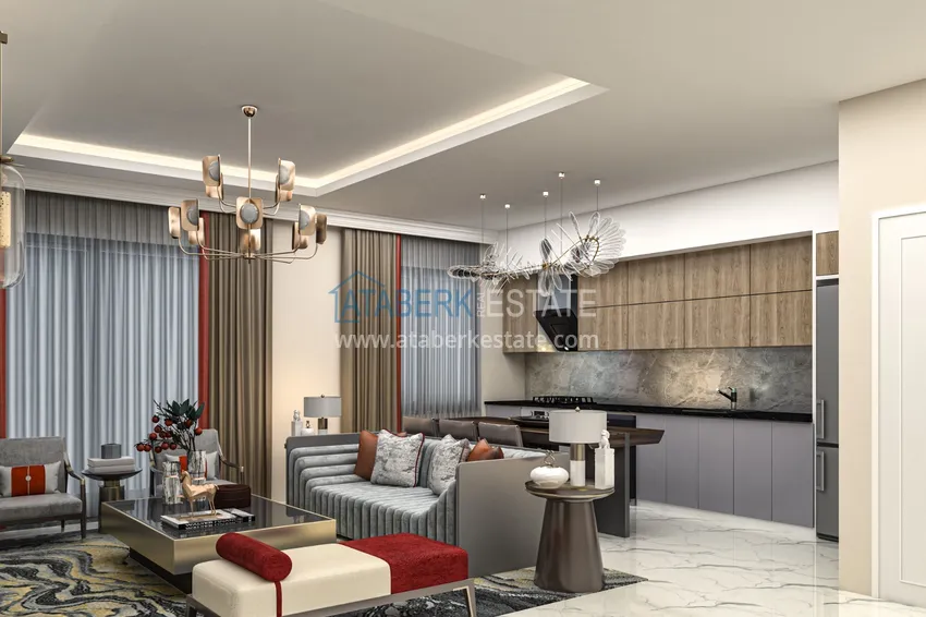 Приобрести Новый проект жилого комплекса в Алании район Авсаллар 10 