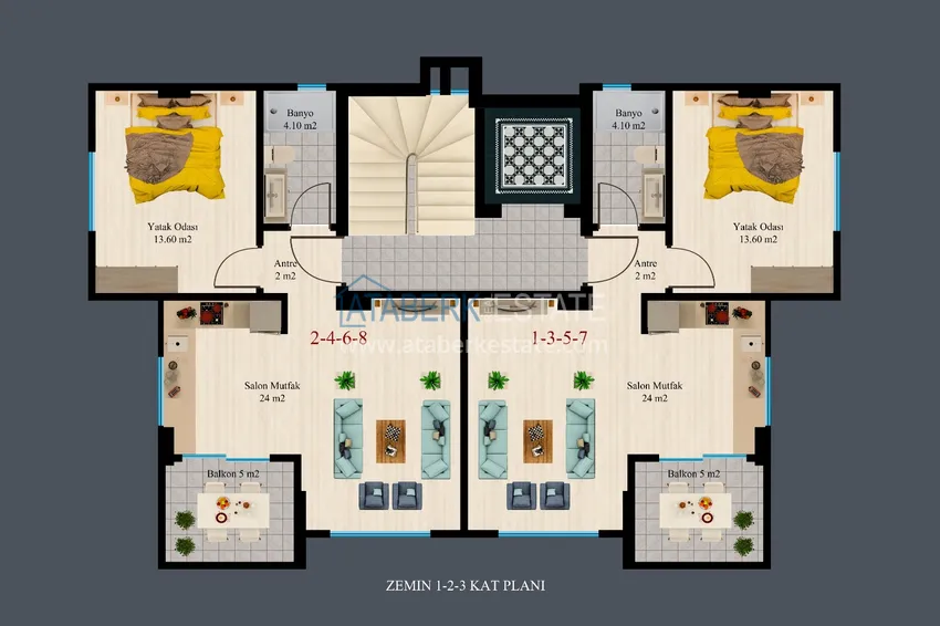 Купить дешево Новый проект бутик-комплекса в Авсалларе - Алания 2 