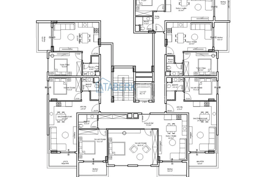 Купить дешево Квартиры 1+1, 4+1 в новом инвестиционно-привлекательном жилом комплексе в Алании, район Паяллар 7