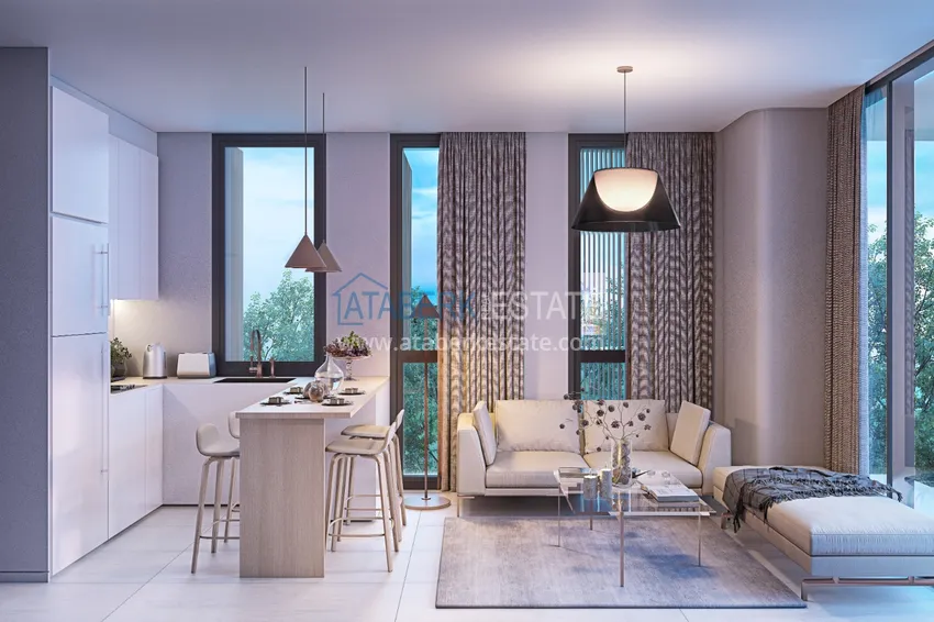 Приобрести Квартира в центре Алании в комплексе на этапе строительства 1 