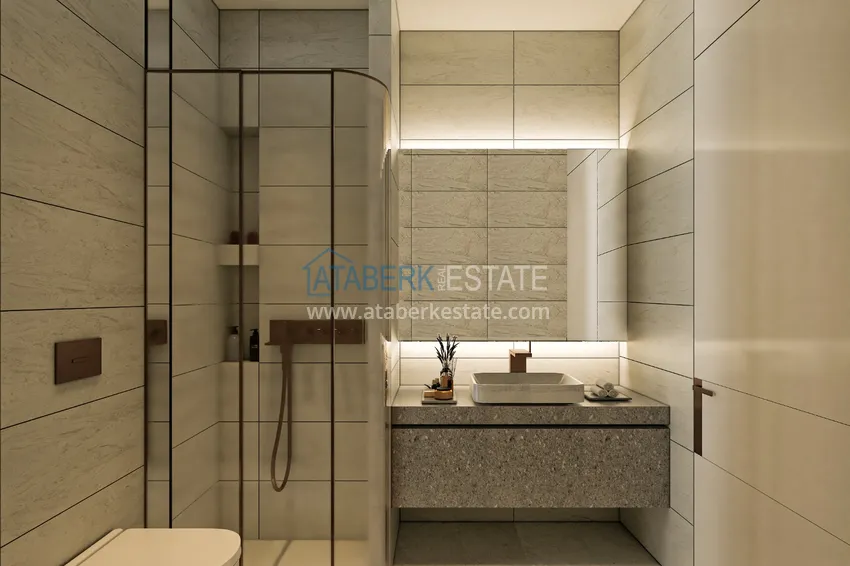 Приобрести Квартира в центре Алании в комплексе на этапе строительства 4 