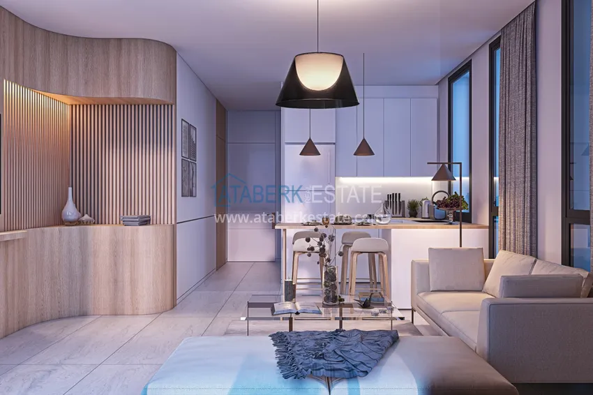 Приобрести Квартира в центре Алании в комплексе на этапе строительства 3 