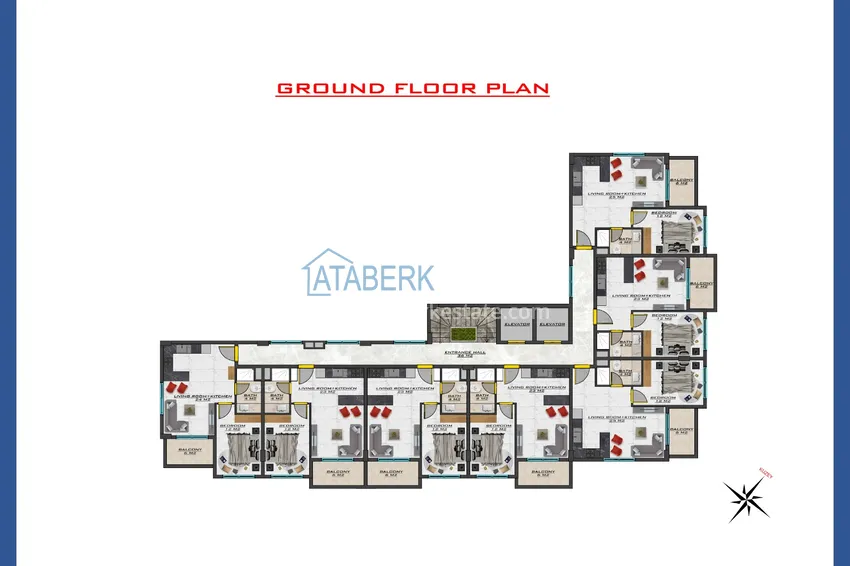 Купить дешево Новый современный жилой комплекс в Алании, район Оба 6 