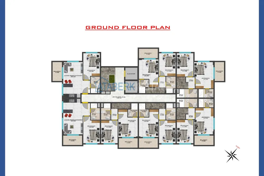 Купить дешево Новый современный жилой комплекс в Алании, район Оба 10 