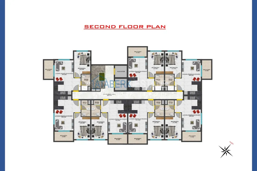 Купить дешево Новый современный жилой комплекс в Алании, район Оба 12 