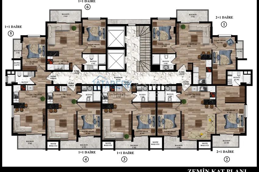 Купить дешево Новый проект малоэтажного жилого комплекса, в районе Оба 5 