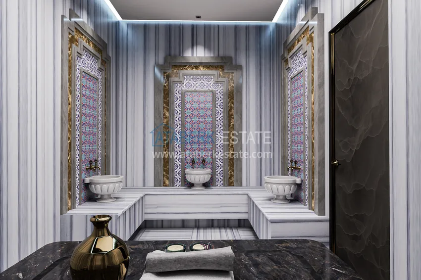 Пентхаус-дуплекс в Алании, район Махмутлар в комплексе на этапе строительства  26 