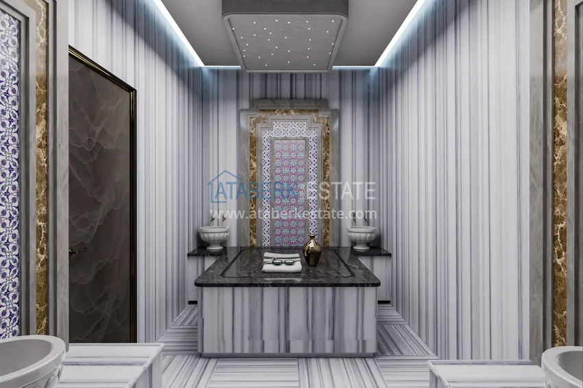 Пентхаус-дуплекс в Алании, район Махмутлар в комплексе на этапе строительства  27 