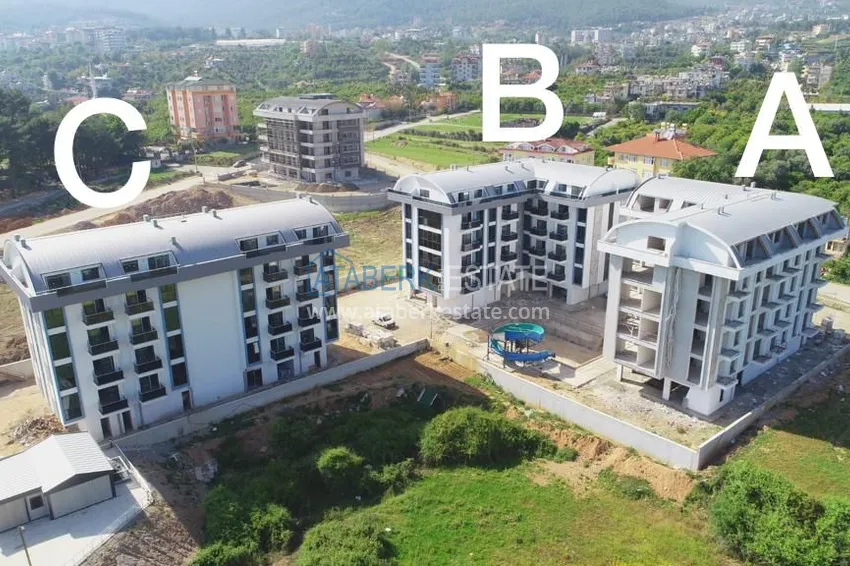 Квартиры в Алании - район Оба от инвестора в строящемся комплексе 3 