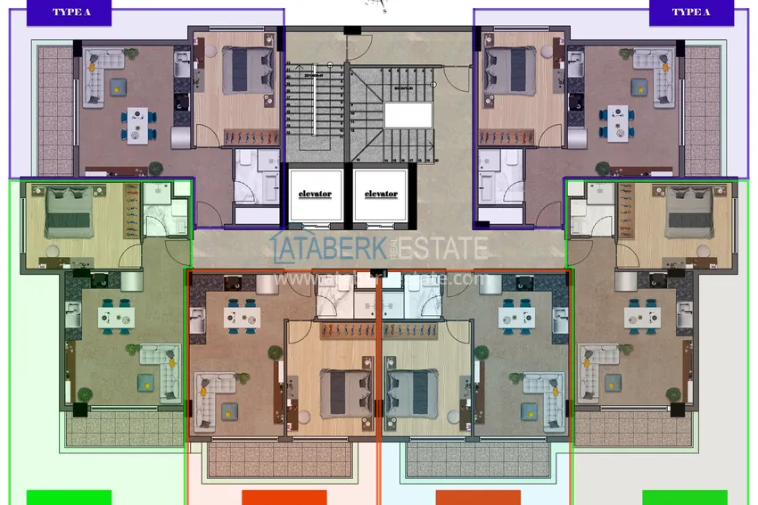 Купить дешево Новый инвестиционно-привлекательный проект в районе Махмутлар 2 