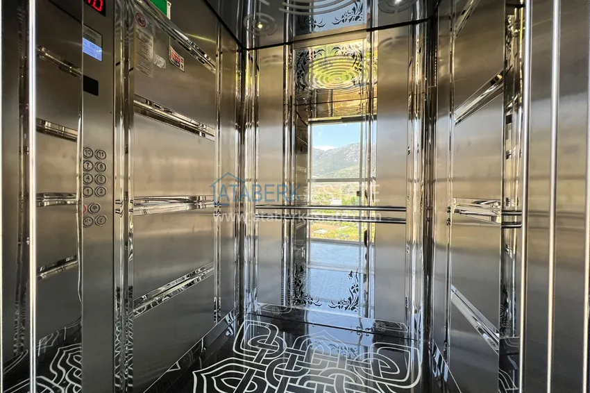 Квартира в Алании, Махмутларе с видом на море и мебелью 12 