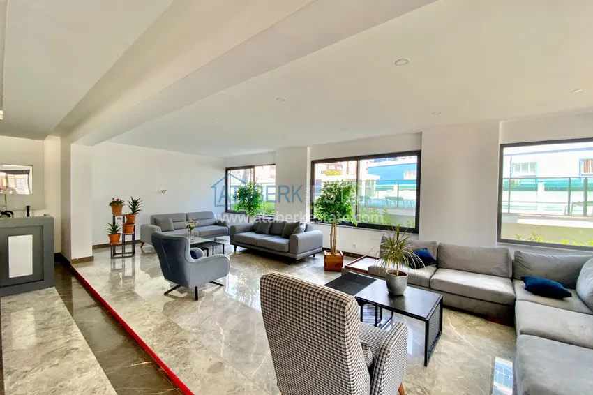 Квартира в Махмутларе трёхкомнатная с видом на море и горы 10 