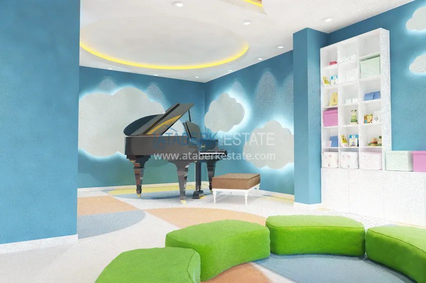 Квартира в районе Оба в жилом комплексе на этапе строительства 28 