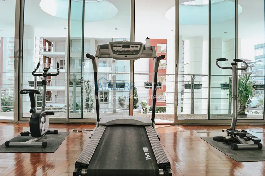 Квартира в Махмутларе с мебелью отдельной кухней и видом на море 11 