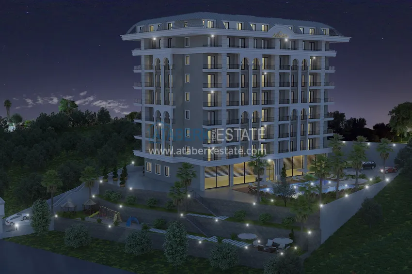 Квартиры в Авсалларе в строящемся комплексе с отельной инфраструктурой 8 