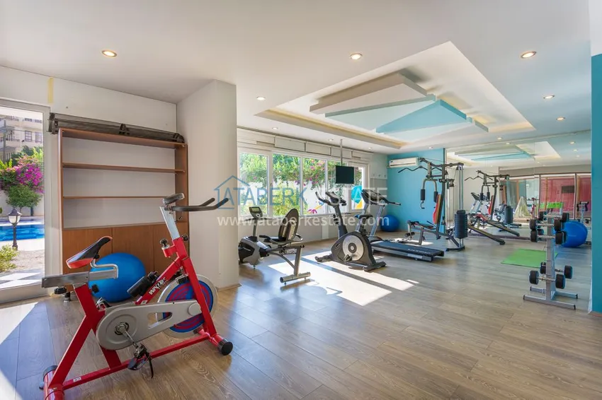 Квартира в Махмутларе в благоустроенном жилом комплексе полностью готовая для проживанияи с мебелью с видом на море и горы 11 