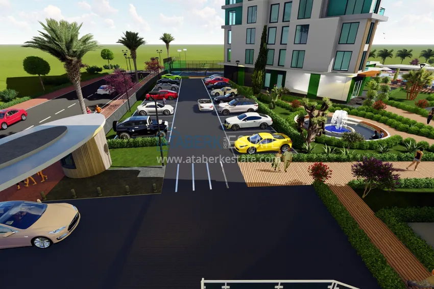 Квартира в Махмутларе от инвестора в комплексе на завершающем этапе строительства с богатой внутренней инфраструктурой 11 