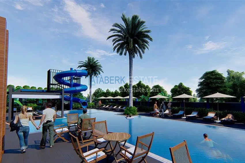 Трехкомнатная квартира в районе Махмутлар, с видом на море 11 