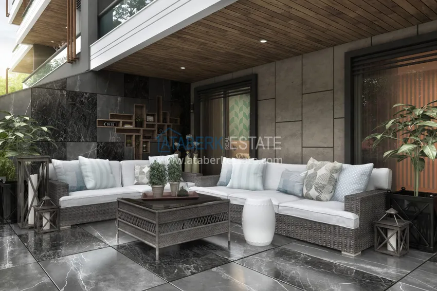 Квартира в Алании – район Оба от инвестора в строящемся комплексе 11 