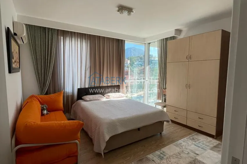 Приобрести Пентхаус-дуплекс в районе Кестель с мебелью в комплексе на берегу горной реки 15 