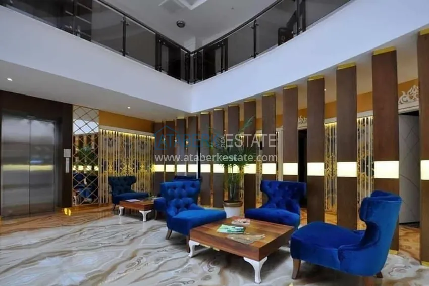 Квартира в Махмутларе с мебелью в комплексе премиум класса, на первой линии 16