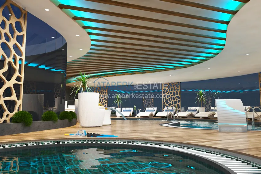 Квартира в районе Оба в жилом комплексе на этапе строительства 31 