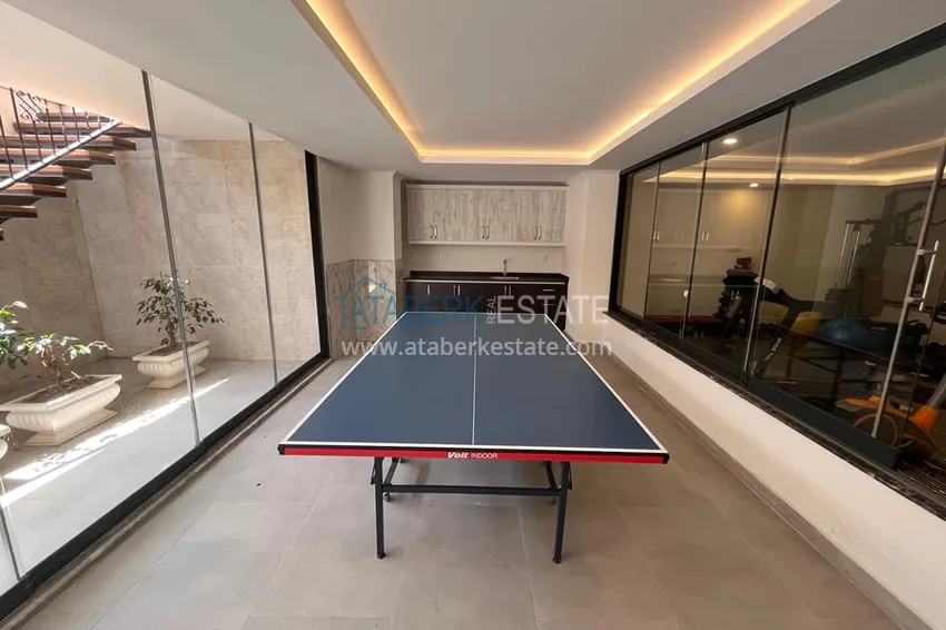 Квартира в Махмутларе с видом на горы в современном жилом комплексе 13 