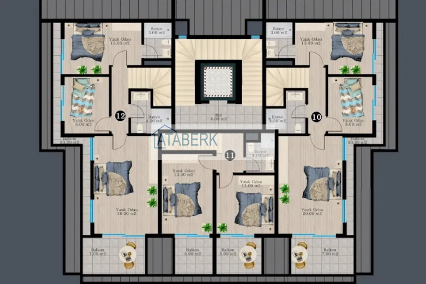 Купить дешево Новый проект жилого комплекса в Алании - район Каргыджак 10 