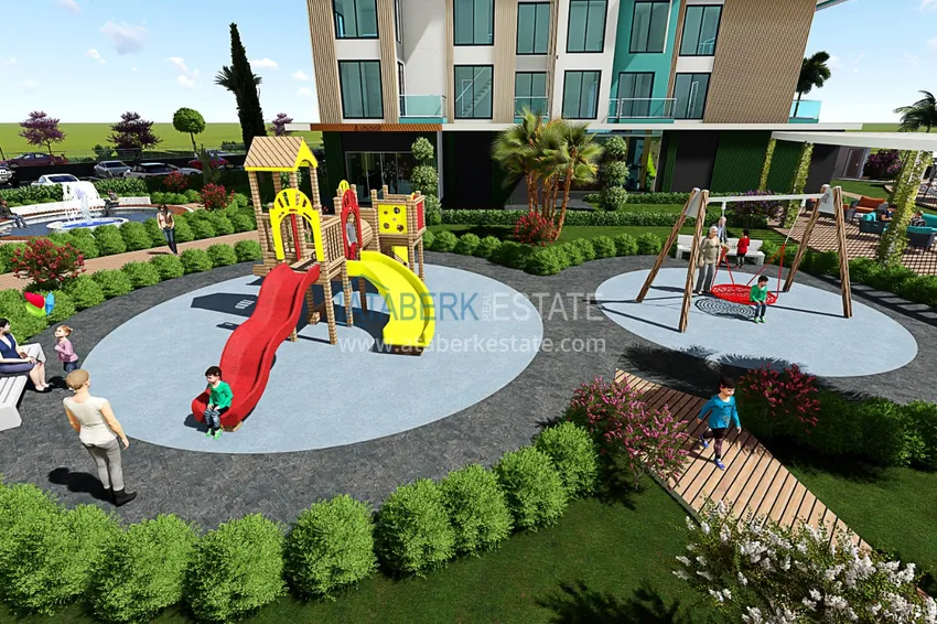 Квартира в Махмутларе от инвестора в комплексе на завершающем этапе строительства с богатой внутренней инфраструктурой 15 