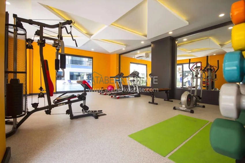 Дуплекс в Махмутларе с боковым видом на море на первой береговой линии 16 