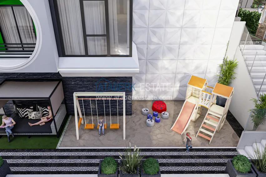 Пентхаус-дуплекс в Алании, район Махмутлар в комплексе на этапе строительства  14 