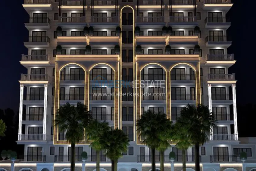 Квартиры в центре Алании – район пляжа Клеопатра в комплексе на этапе строительства 10