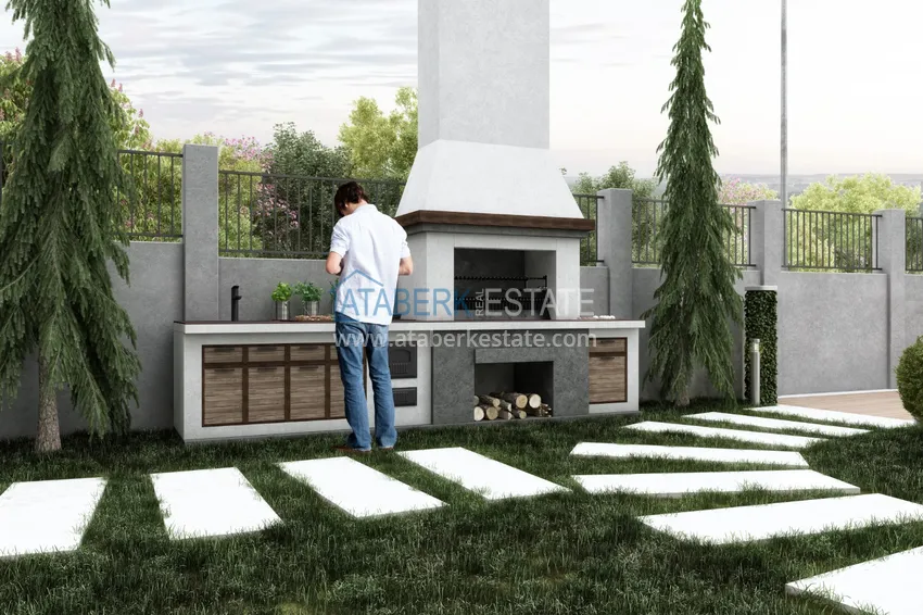 Квартира в Алании – район Оба от инвестора в строящемся комплексе 14 