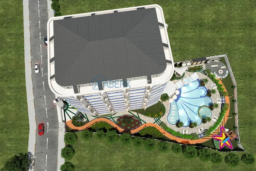 Квартиры в центре Алании от инвестора в комплексе на этапе строительства 14 