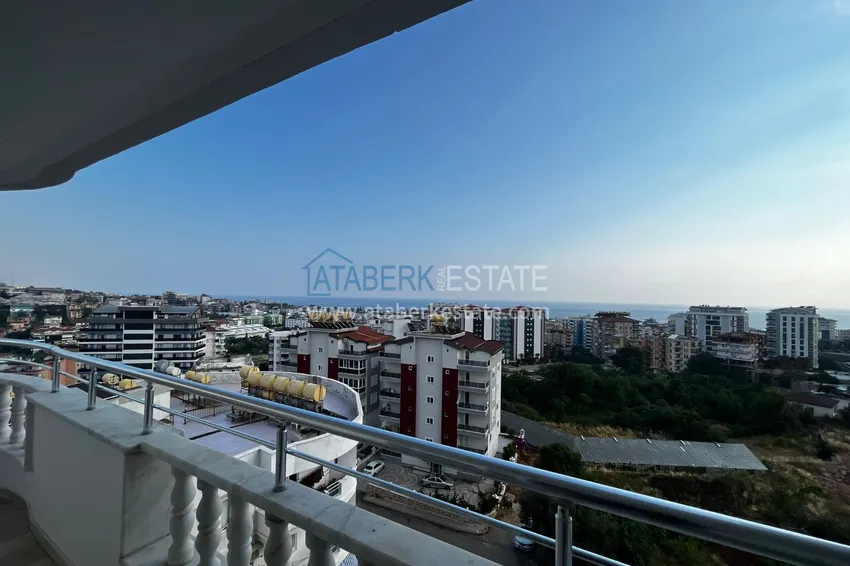 Приобрести Квартира в районе Тосмур с мебелью, открытым видом на море и горы 14 