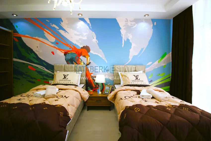 Приобрести Квартира в Махмутларе меблированная с видом на море с наилучшим месторасположением 17 