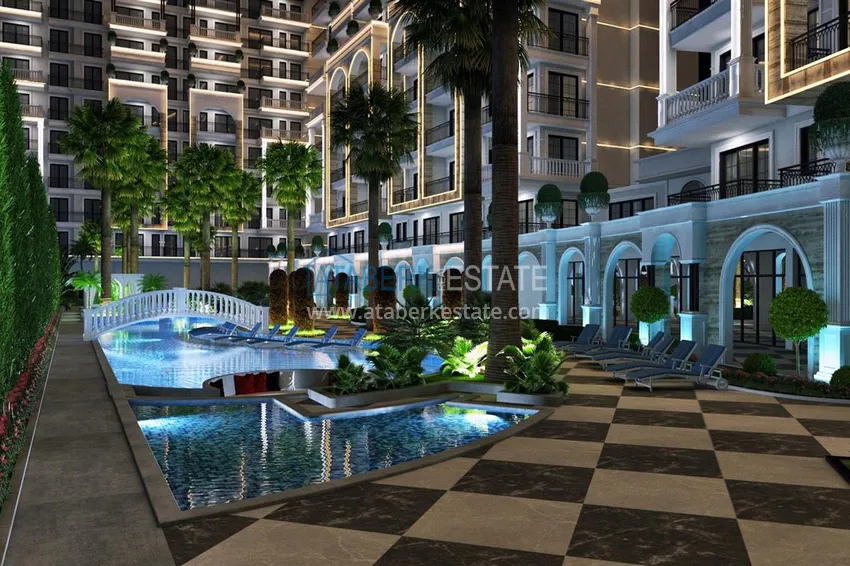 Квартиры в центре Алании – район пляжа Клеопатра в комплексе на этапе строительства 12