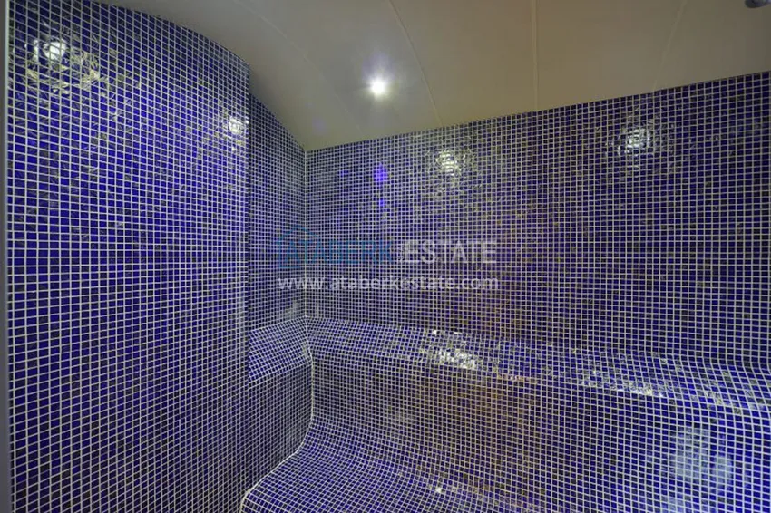 Квартира в Махмутларе меблированная с застекленным балконом и открытым видом на море 24 