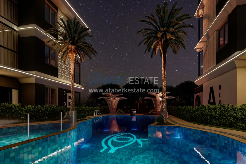 Пентхаус-дуплекс в Алании, район Махмутлар в комплексе на этапе строительства  16 