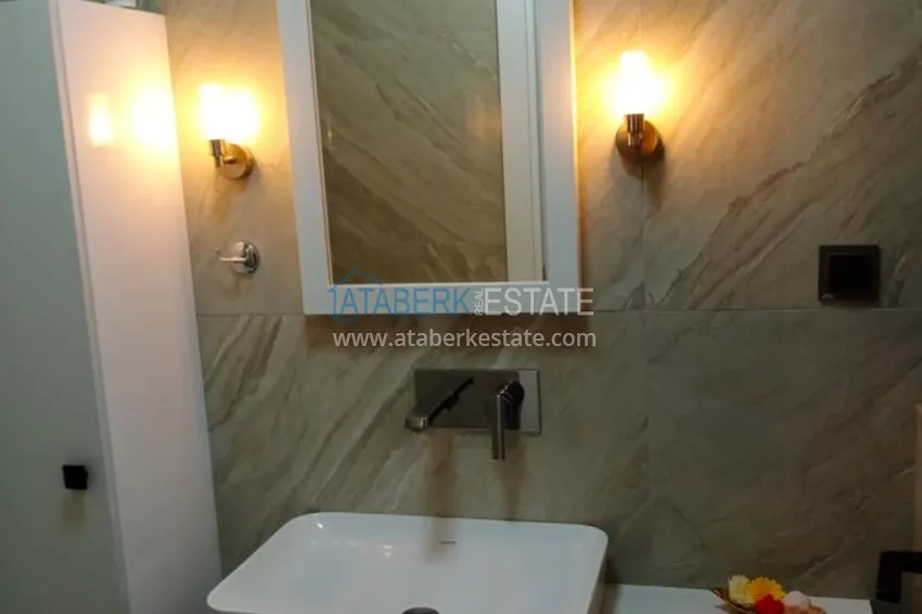 Приобрести Квартира с выходом в сад в Анталии - район Хурма, меблированная с видом на горы 17 