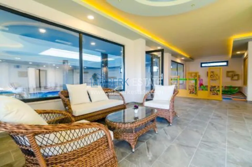 Дуплекс в Алании - район Оба, с отдельной кухней в элитной резиденции  20 