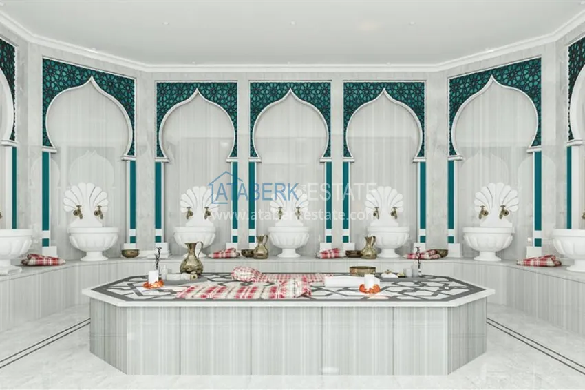 Квартира в районе Авсаллар в новом современном комплексе на завершающем этапе строительства 13 