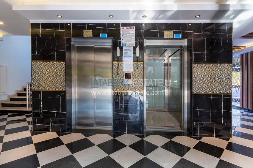 Квартира в Махмутларе в благоустроенном жилом комплексе полностью готовая для проживанияи с мебелью с видом на море и горы 18 