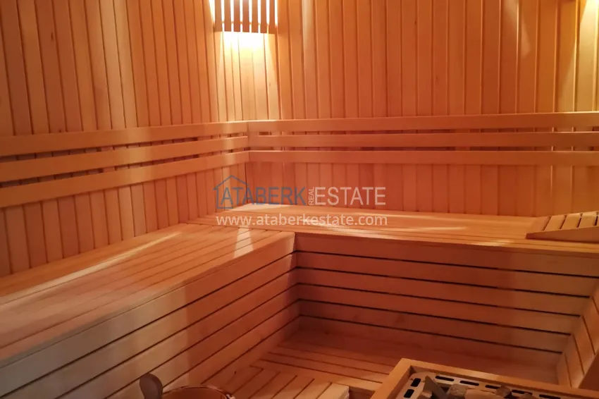 Квартира с выходом в сад в Анталии - район Хурма, меблированная с видом на горы 17 