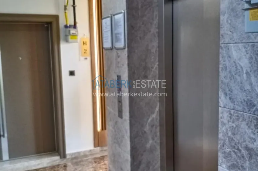 Квартира с выходом в сад в Анталии - район Хурма, меблированная с видом на горы 18 