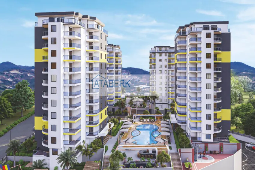 Квартира в Махмутларе от инвестора, двухкомнатная с чистовой отделкой 1 