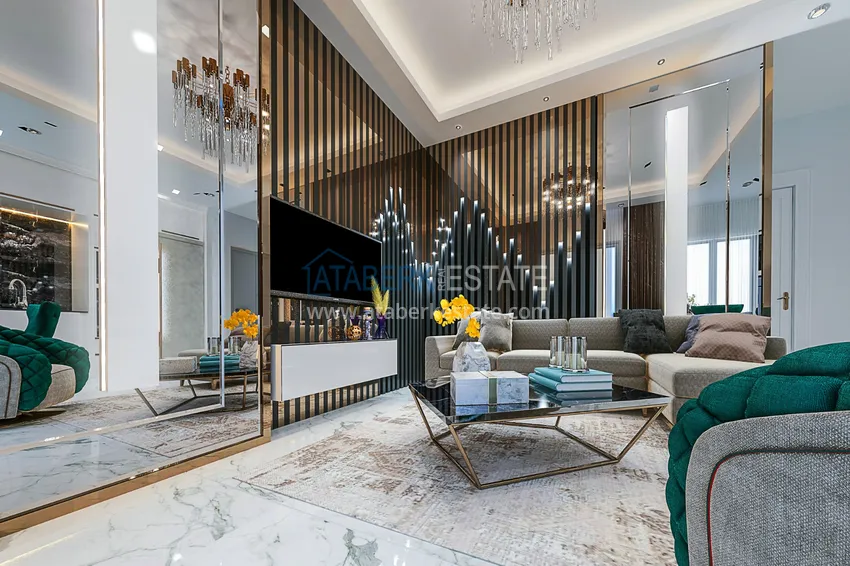 Приобрести Квартира в Махмутларе от инвестора в комплексе на завершающем этапе строительства с богатой внутренней инфраструктурой 1 