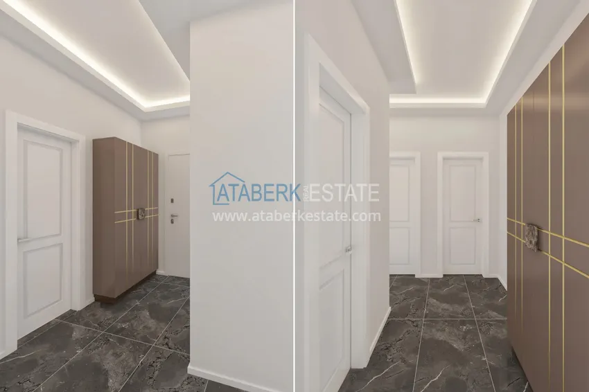 Приобрести Квартиры и пентхаусы в Алании, район Оба от инвестора с рассрочкой в строящемся комплексе 12 